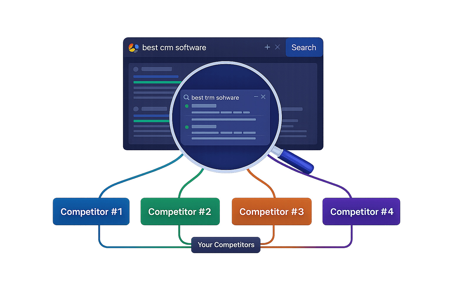 Competitor discovery visualization
